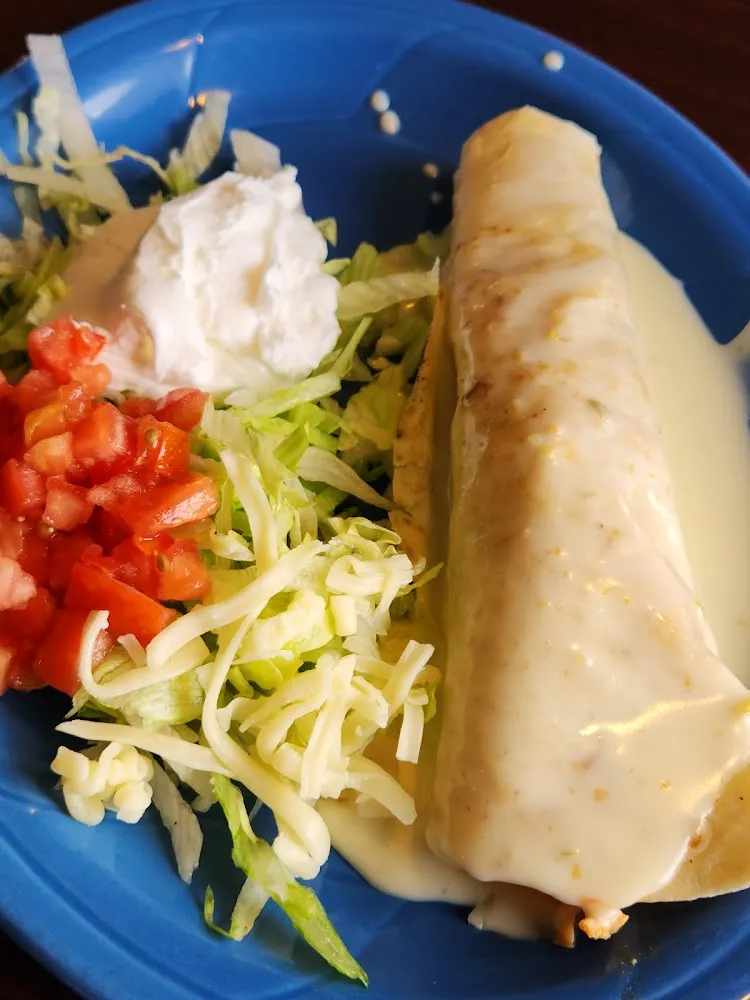 Shredded Chicken Burrito
